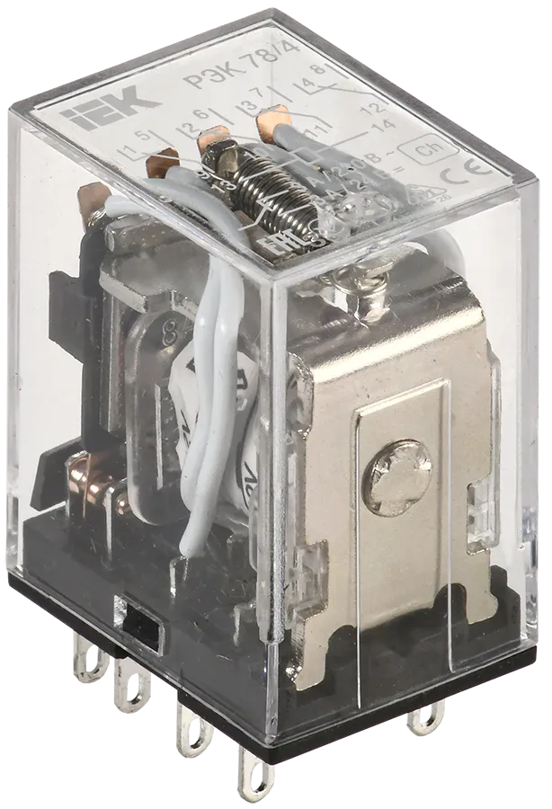 Реле РЭК78/4(MY4) 3А 12В DC IEK