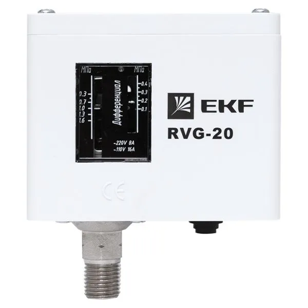 Реле избыточного давления EKF RVG-20-1,6 (1,6 МПа) - Фото 14
