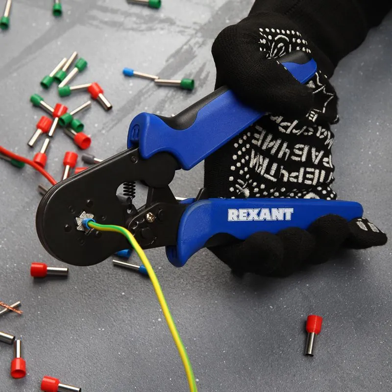 Кримпер HT-866 для обжима штыревых наконечников 0,08-6,0мм² REXANT - Фото 2