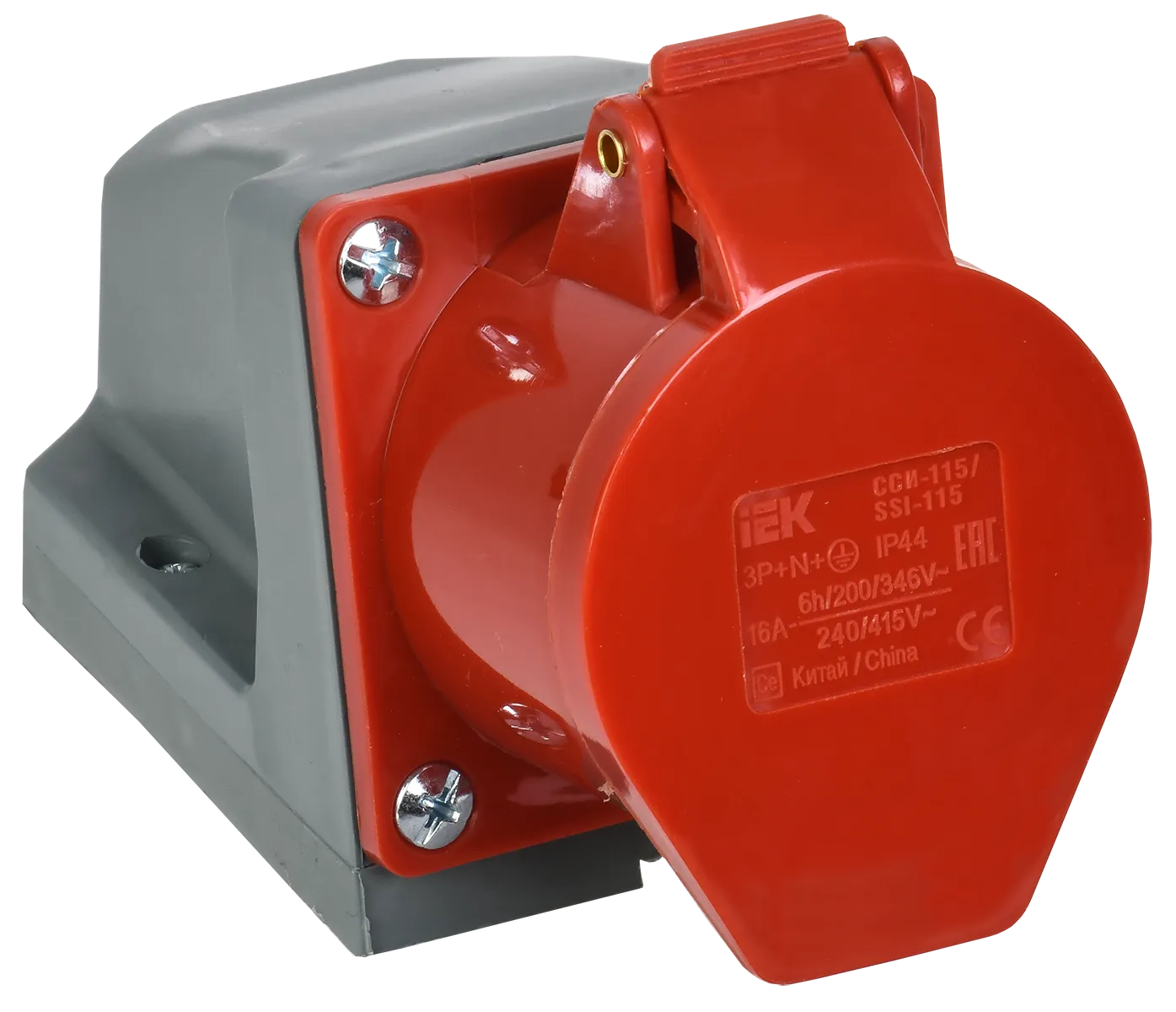 Розетка стационарная CCИ-115 3Р+РЕ+N 16А 380-415В IP44 IEK