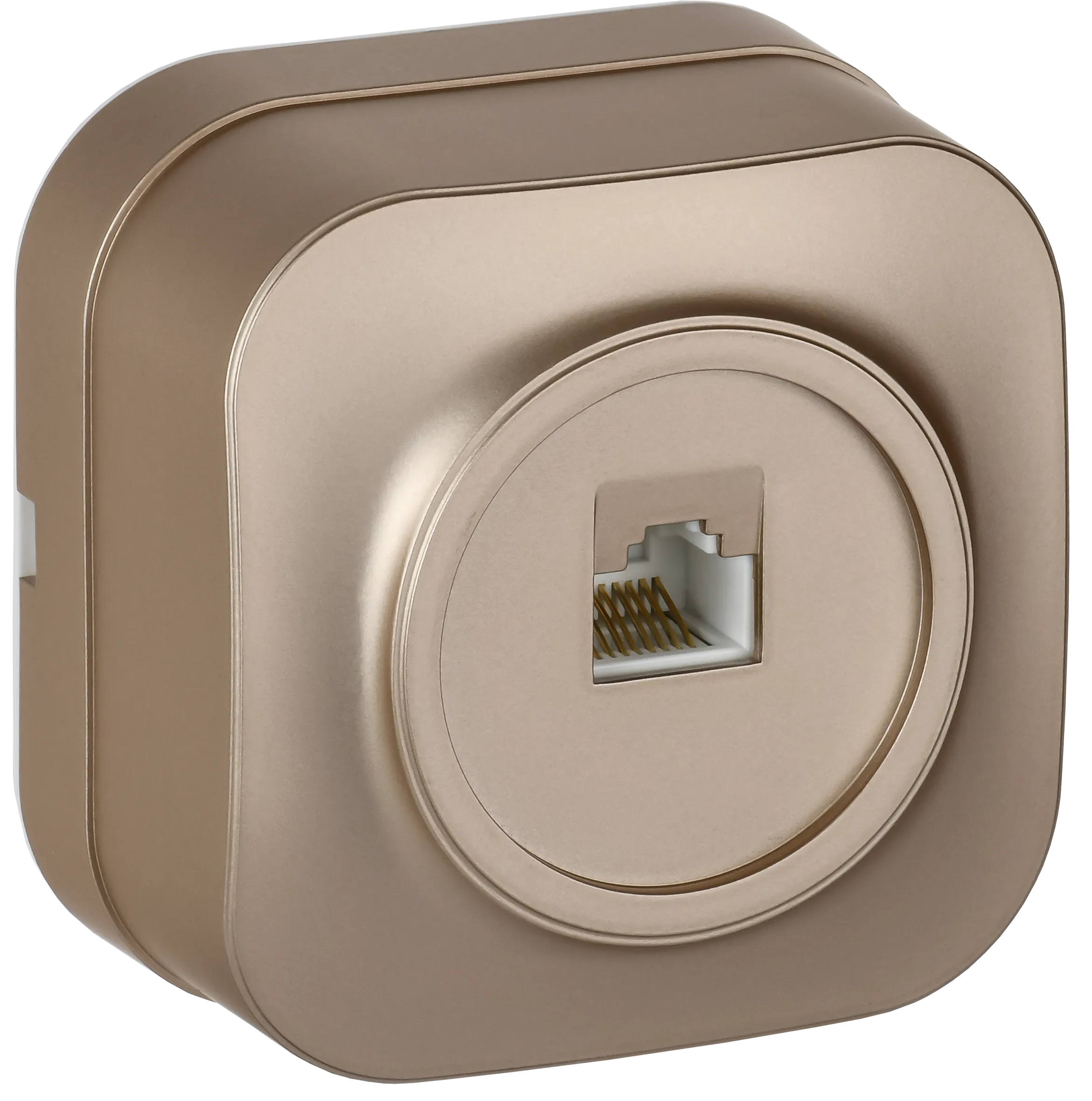 GLORY Розетка для открытой установки компьютерная RJ45 кат.5E РК10-ХШм шампань матовый IEK EKH10-K37M