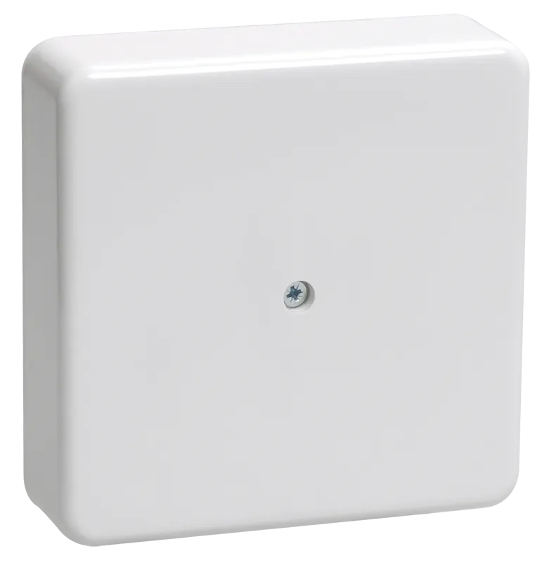 Коробка распаячная КМ41216-01 для открытой проводки безгалогенная (HF) 75х75х28 белая (6 клемм 6мм2) IEK UKO10-075-075-028-K01