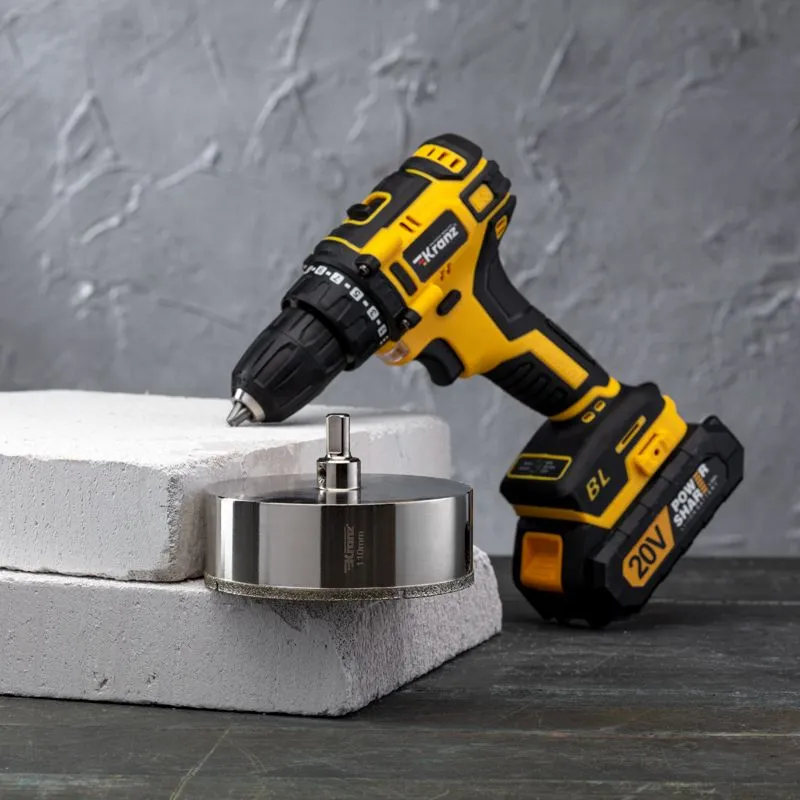 Коронка алмазная 110мм по керамограниту с центровочным сверлом KRANZ - Фото 2