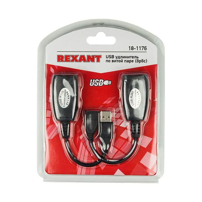 USB удлинитель по витой паре (8p8c) REXANT - Фото 2