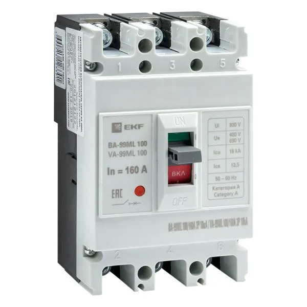 ВА-99МL 100/160А 3P 18кА EKF Basic