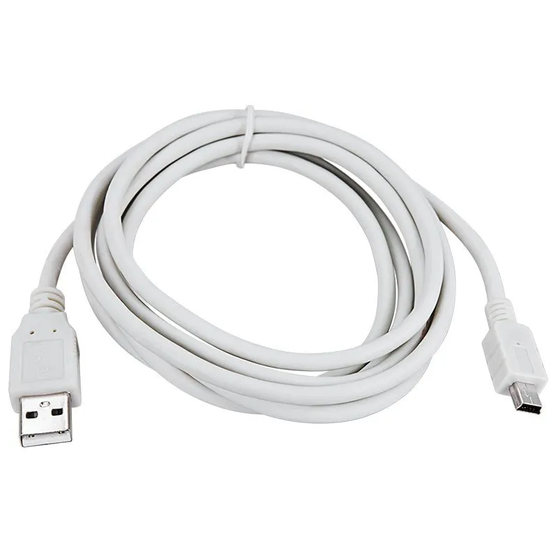Кабель USB-A – mini USB, 2,4А, 3м, ПВХ, серый REXANT - Фото 2