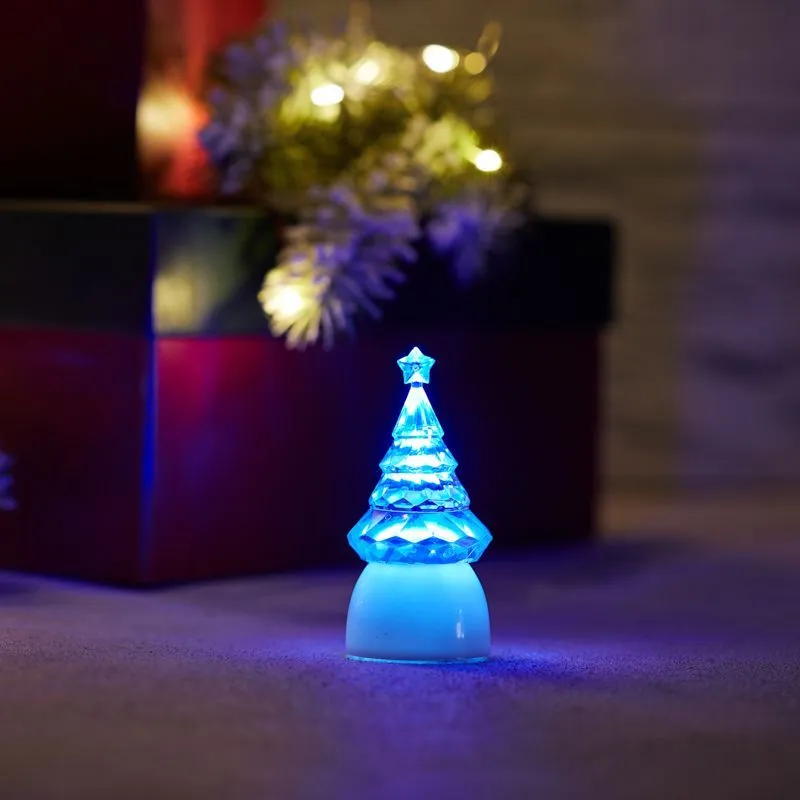 Фигура светодиодная на подставке Ёлочка Кристалл, RGB 501-051