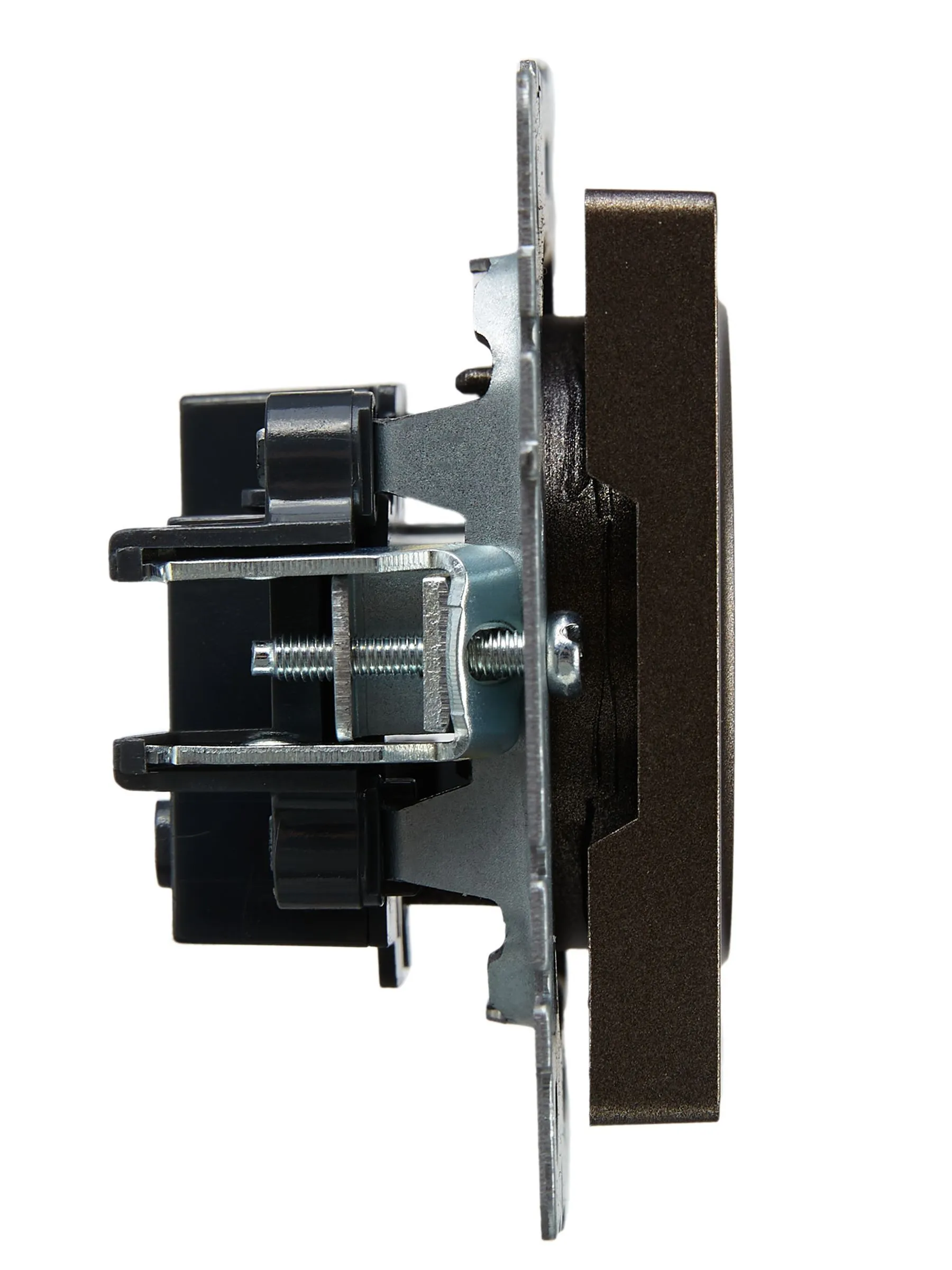 BRITE Розетка 1-местная без заземления без защитных шторок 10А РС10-1-0-БрТБ темная бронза IEK - Фото 2