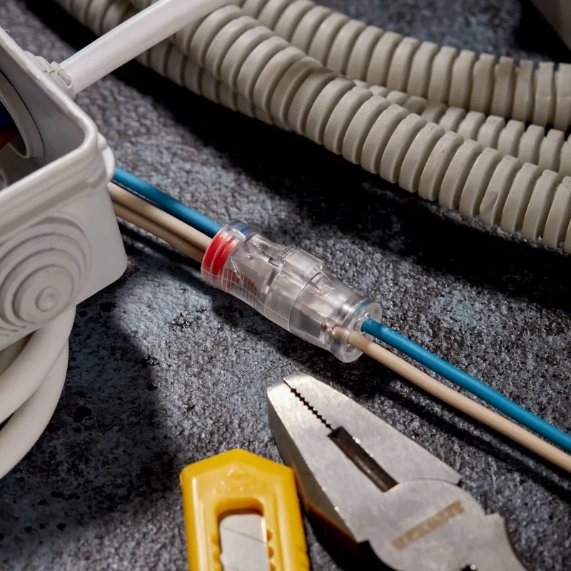 Экспресс-клемма СМК 2273-2x2R проходная разъемная 2 полюса 2х2-проводная 0,5-2,5мм² (50 шт/уп) REXANT - Фото 2