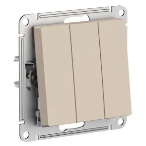 Выключатель 3-кл. AtlasDesign (сх.1+1+1) 10AX механизм песочн. SE ATN001231 1712762