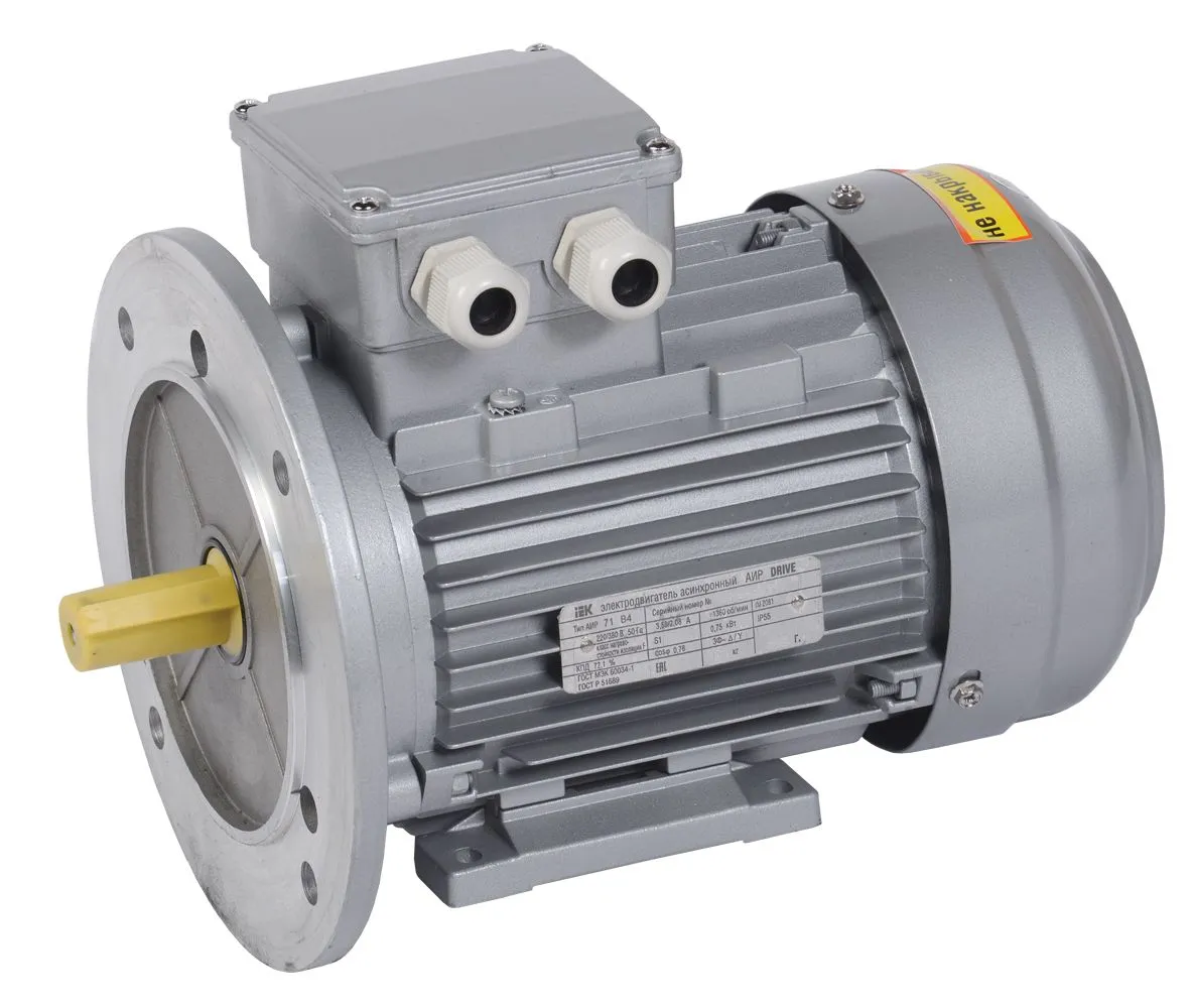 Электродвигатель асинхронный трехфазный АИР 71B6 380В 0,55кВт 1000об/мин 2081 DRIVE IEK