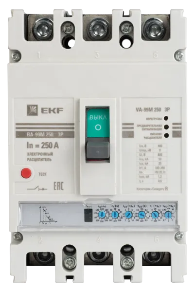 ВА-99М 400/400А 3P 65кА с электронным расцепителем EKF - Фото 2