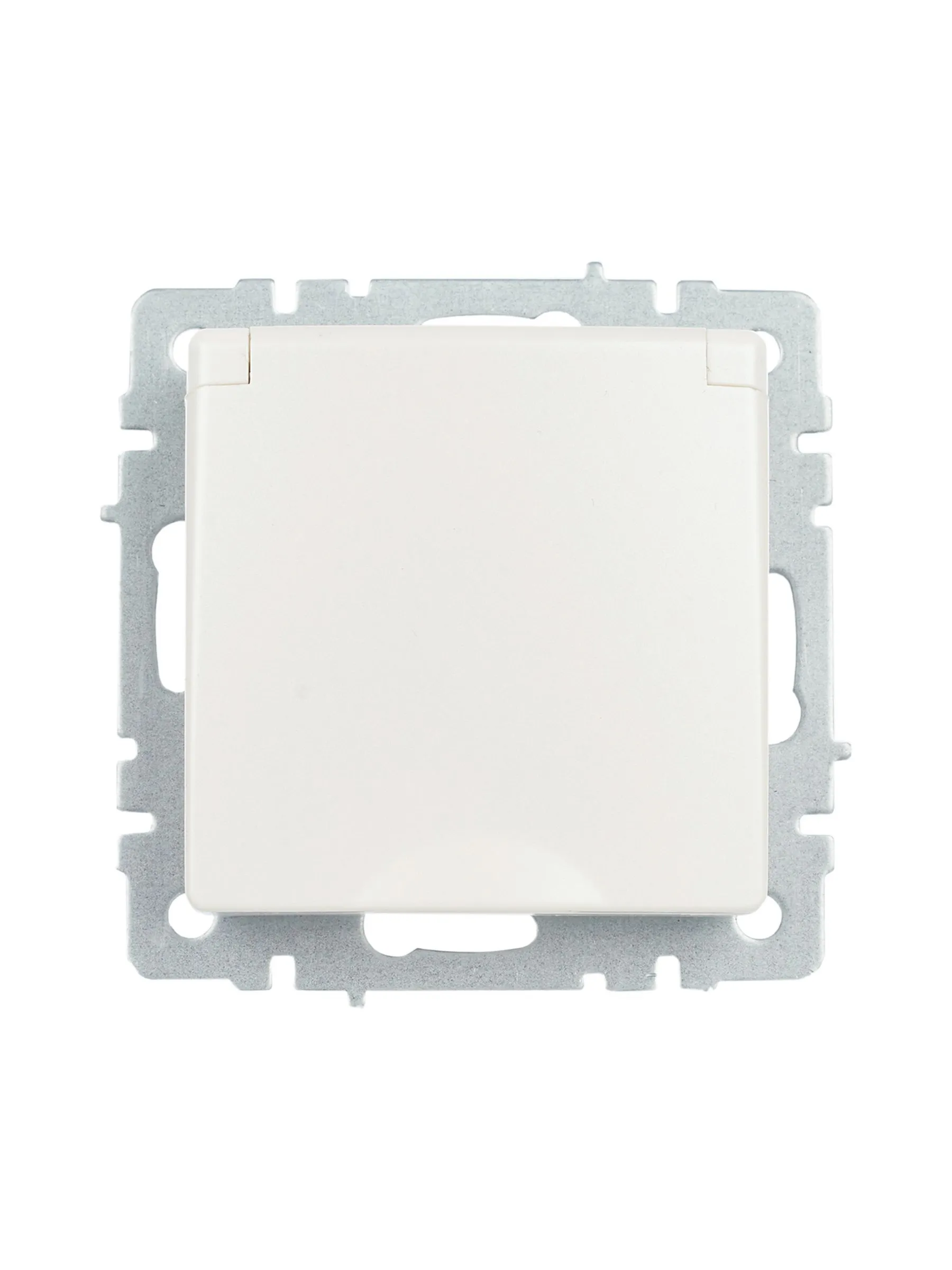 BRITE Розетка 1-местная с заземлением с защитными шторками и крышкой 16А IP20 РСбш10-3-БрЖ жемчуг IEK - Фото 6