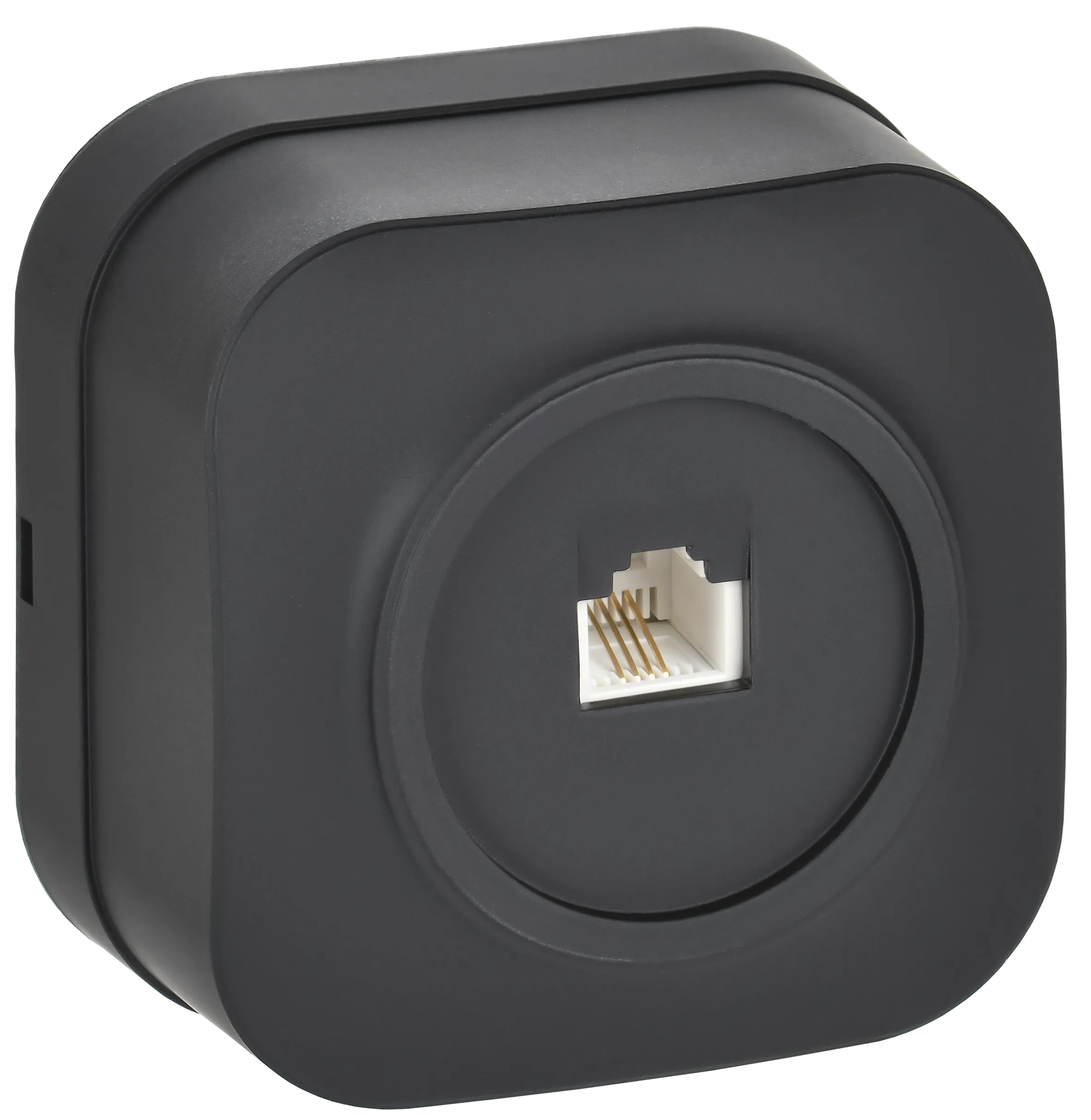 GLORY Розетка для открытой установки телефонная RJ11 РТ20-ХЧм черный матовый IEK ETH10-K02M