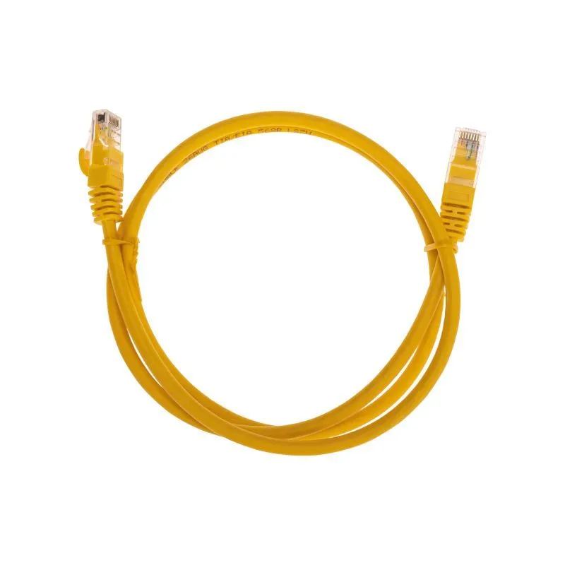 Патч-корд U/UTP, CAT 6, RJ45-RJ45, 26AWG, LSZH, желтый, 1м REXANT 02-0295-1