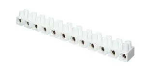 Колодка клеммная полистрол белая 2,5-10(16) мм2 30А 12 секций EKF plc-KK-16-30-ps-w