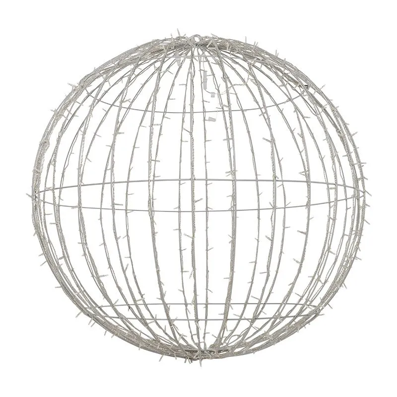 Шар светодиодный 230V, диаметр 120 см, 600 светодиодов, цвет белый - Фото 3