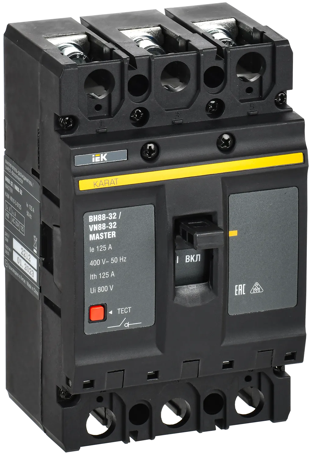 KARAT MASTER Выключатель-разъединитель ВН88-32 3P 125А IEK KAM-VN10-3-0125
