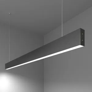 Светильник светодиодный линейный подвесной односторонний 128см 25Вт 6500К черная шагрень 101-200-30- a042953