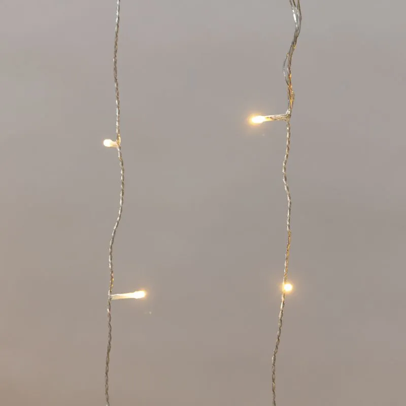 Гирлянда Дождь светодиодный 2х1,5м, эффект мерцания, прозрачный провод, IP44, 230В, диоды ТЕПЛЫЕ БЕЛЫЕ, 150LED NEON-NIGHT - Фото 3