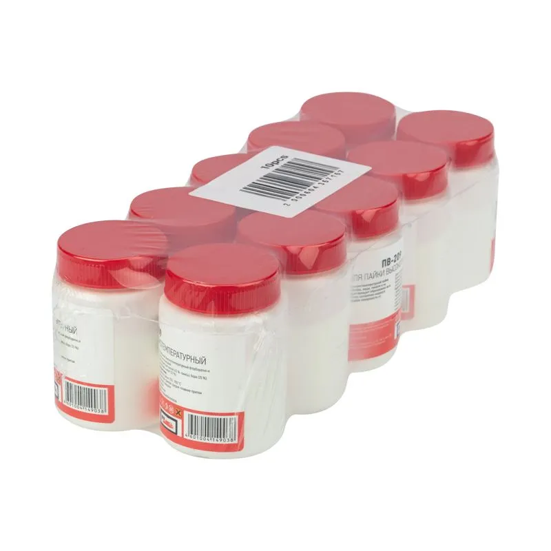 Флюс для высокотемпературной пайки, ПВ-209, 100г, банка REXANT - Фото 5