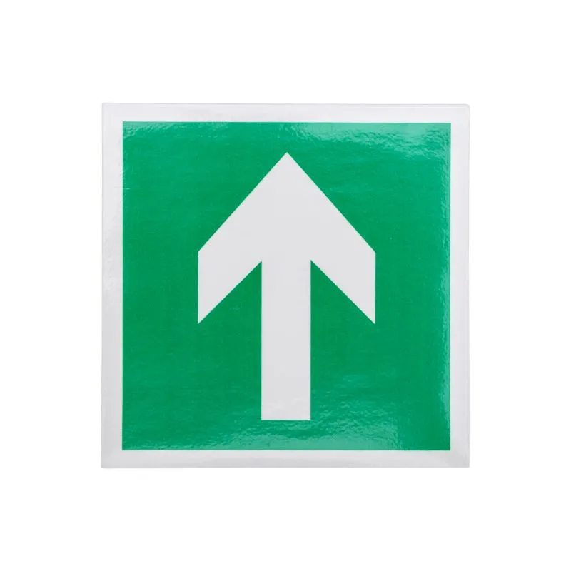 Наклейка эвакуационный знак "Направляющая стрелка"100*100 мм Rexant