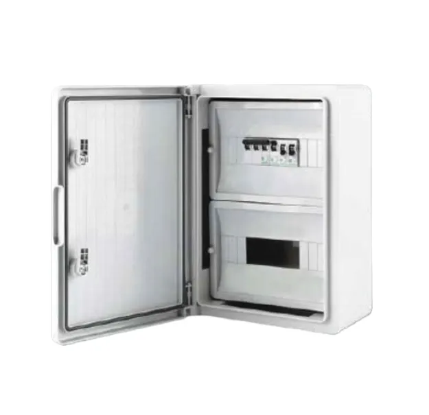 Корпус пластиковый КМПн-24 (2х12) 300х400х170 серая непрозрачная дверь IP65 DEKRON DEK-M24-304017-65