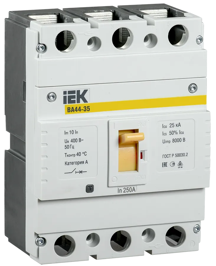 Выключатель автоматический ВА44-35 3Р 200А 25кА IEK