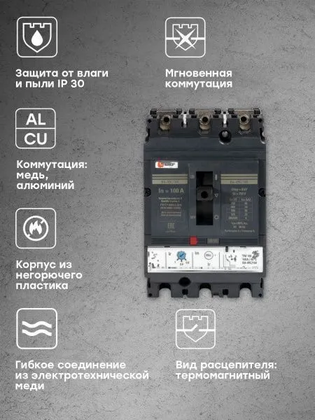 ВА-99C 160/100А 3P 35кА EKF - Фото 7