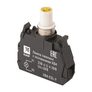 Лампа сменная c основанием XB4 желтая 24В XB4-ESL-Y