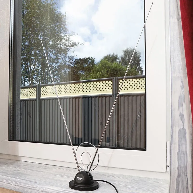 Антенна комнатная телескопическая на подставке «Усы», RX-105 REXANT - Фото 3