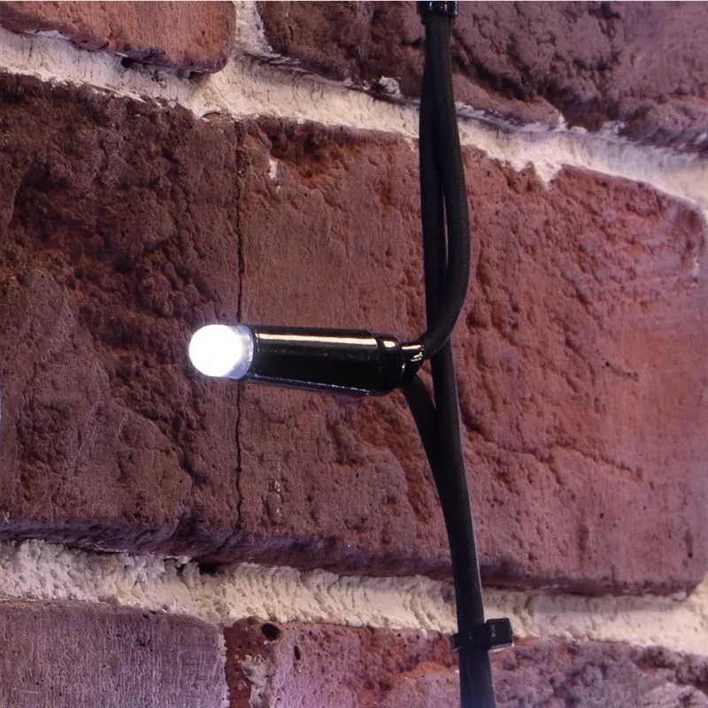 Гирлянда Светодиодный Дождь 2х6м, постоянное свечение, черный провод КАУЧУК, 230 В, диоды БЕЛЫЕ (шнур питания в комплекте) - Фото 3