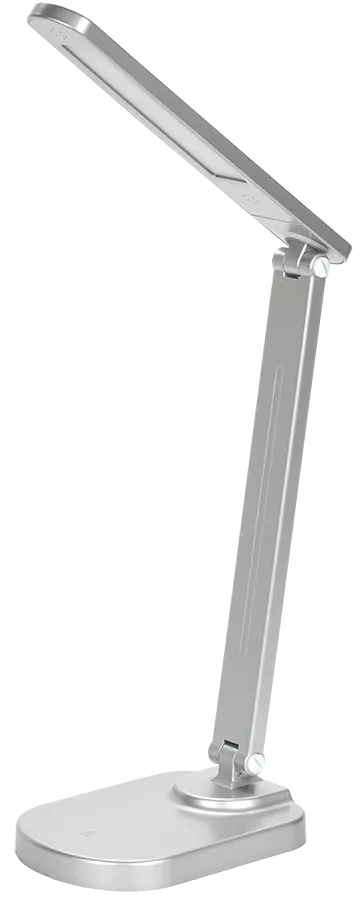 LIGHTING Светильник светодиодный настольный 2028 5Вт на подставке USB-выход диммер серебро IEK LDNL0-2028-1-UV-05-K27
