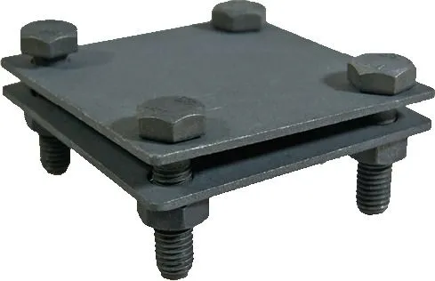 Зажим полоса-полоса с двумя пластинами 