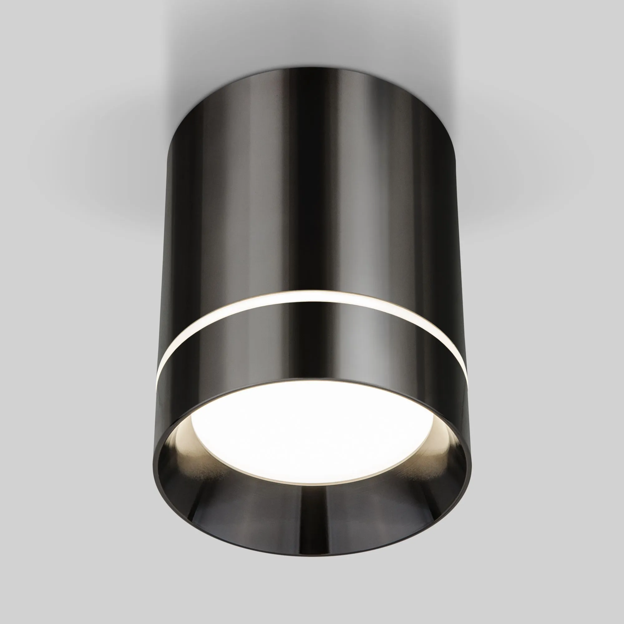 Накладной светодиодный светильник DLR021 9W 4200K Черный жемчуг a053054