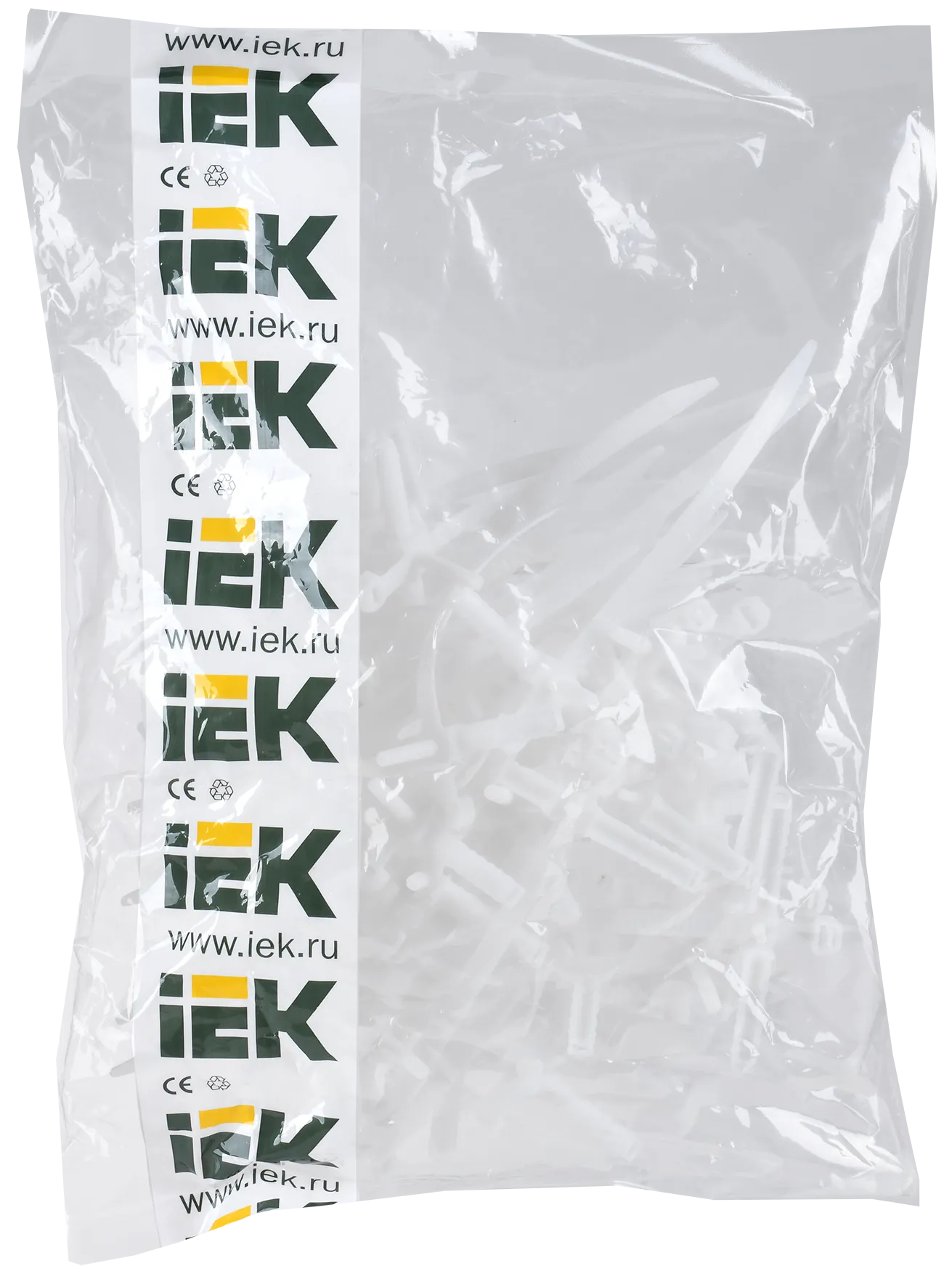 Хомут дюбельный ХД 7х150 бел (50шт/упак) IEK - Фото 2