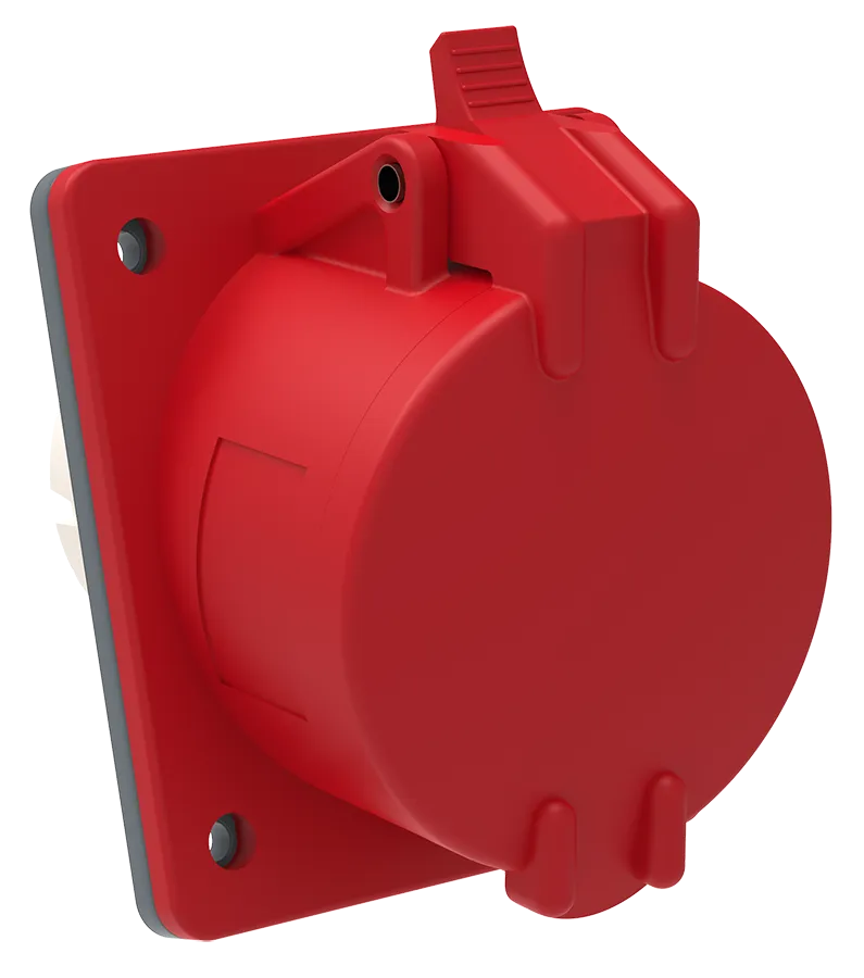 MAGNUM Розетка встраиваемая ССИ-424 32А-6ч/380-415В 3P+PE IP44 IEK