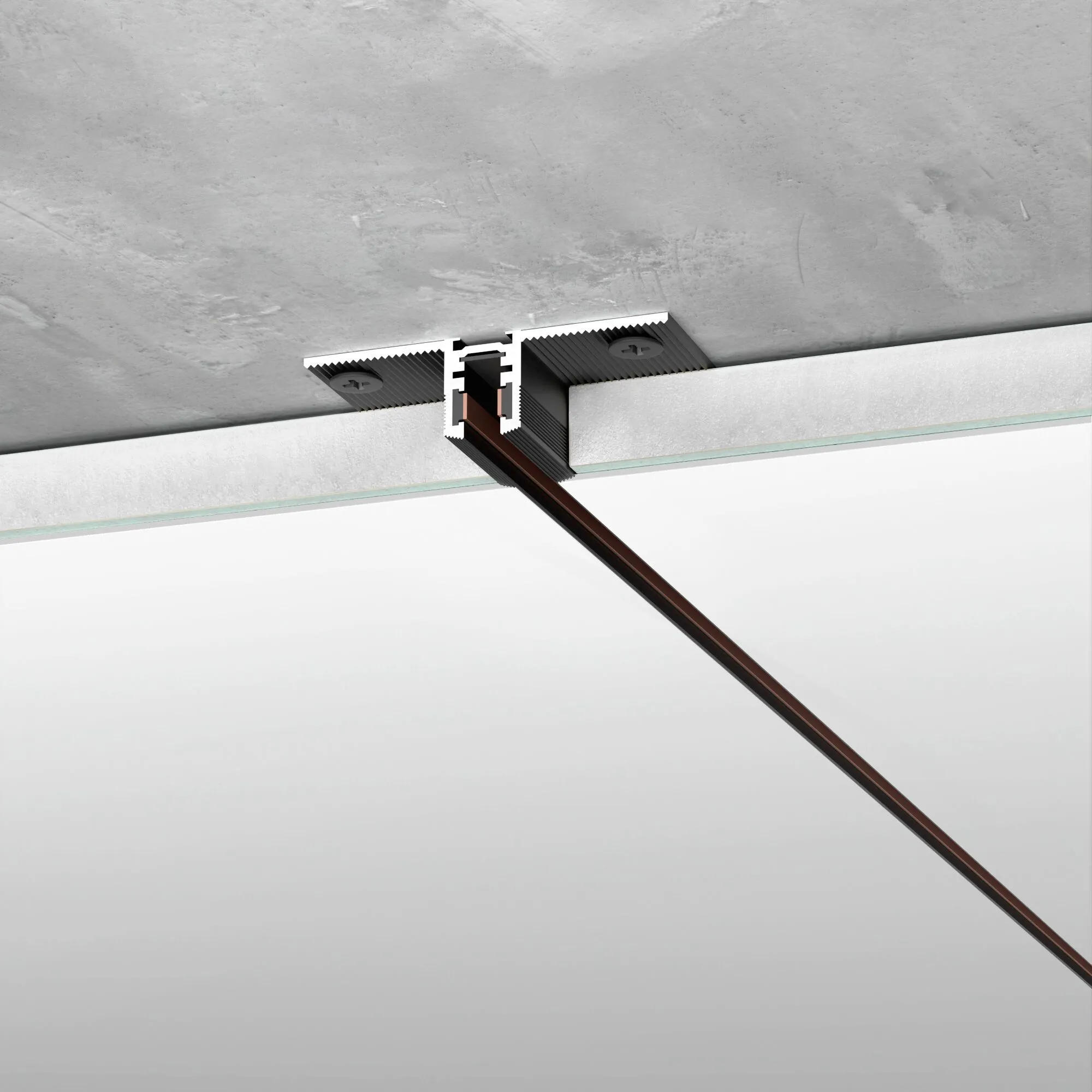 Mini Magnetic Шинопровод встраиваемый (черный) (2м) a065630