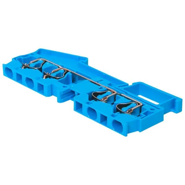 Колодка клеммная пружинная JXB-ST-4 41А 4 вывода синяя EKF - Фото 7