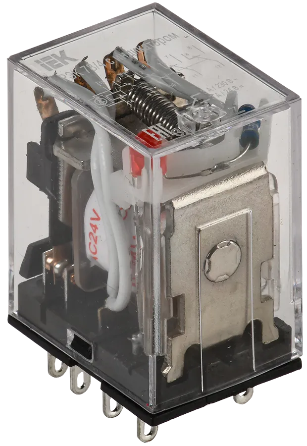 Реле РЭК78/4(MY4) с индикацией 3А 24В AC IEK