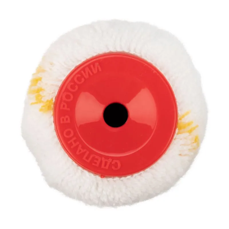 Ролик (сменный) полиамид белый с желтой полосой, ворс 11 мм, ширина ролика 240 мм, Ø 42 мм, бюгель 6 мм REXANT - Фото 5