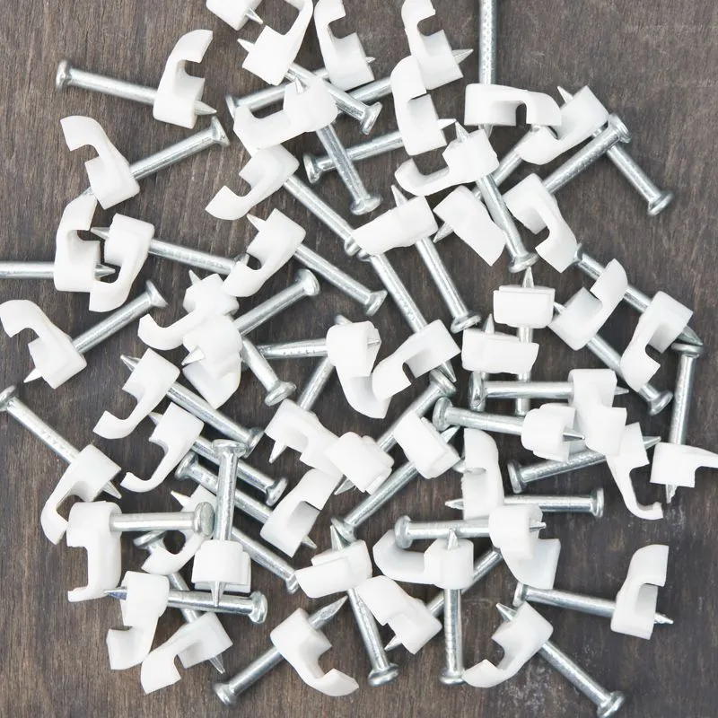 Крепеж кабеля плоский 5х2 мм, белый (50 шт/уп) REXANT - Фото 3