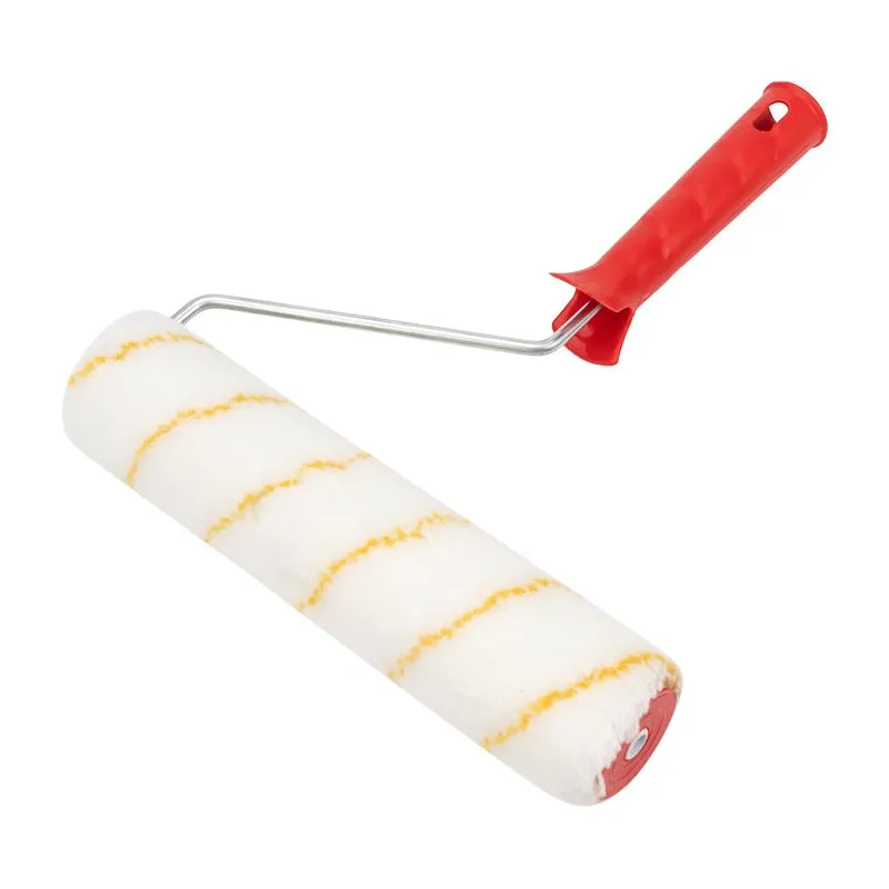 Валик полиамид белый с желтой полосой, ворс 11 мм, ширина ролика 240 мм, Ø 42 мм, бюгель 6 мм REXANT 89-0026