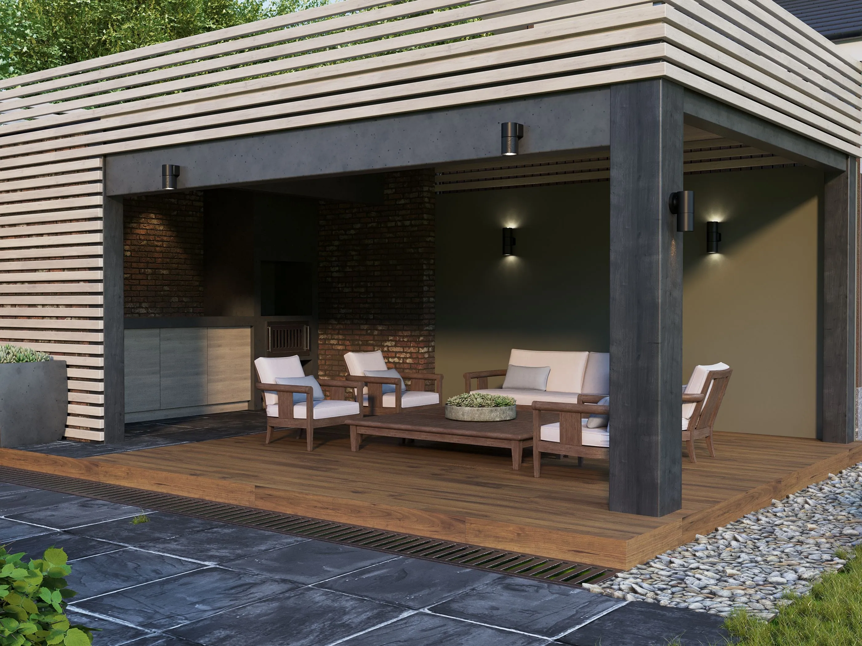 LIGHTING Светильник уличный 5113 настенный под лампу 2хGU10 IP65 черный IEK - Фото 6