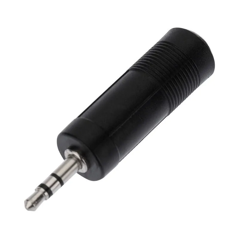 Переходник 3,5мм стерео штекер - 6,3мм стерео гнездо, пластик REXANT 14-0212