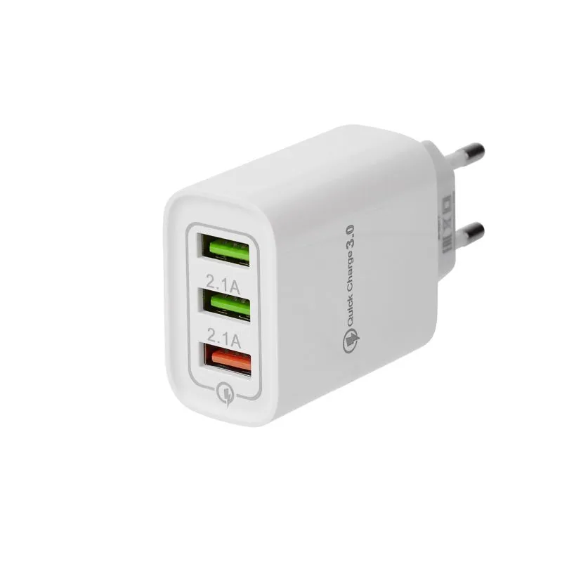 Сетевое зарядное устройство для iPhone/iPad REXANT 3 x USB, 5V, 3 А + 1 А + 1 А, белое - Фото 5
