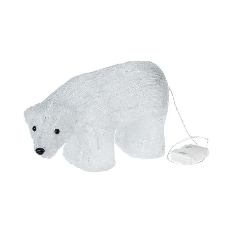 Акриловая светодиодная фигура Медведь 34,5х12х17 см, 4,5 В, 3 батарейки AA (не входят в комплект), 24 светодиода NEON-NIGHT 513-315