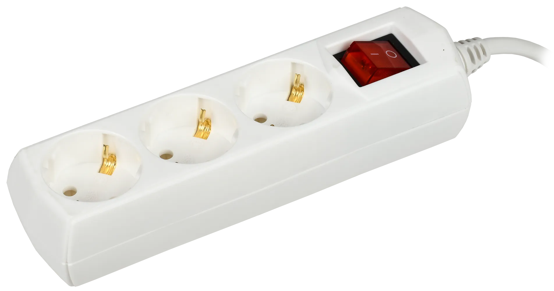 Удлинитель У03В 3 места с заземлением 1,5м 3х1мм2 10А/250В GENERICA