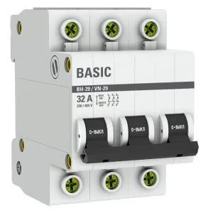 Выкл. нагрузки 3P 32А ВН-29 Basic SL29-3-32-bas