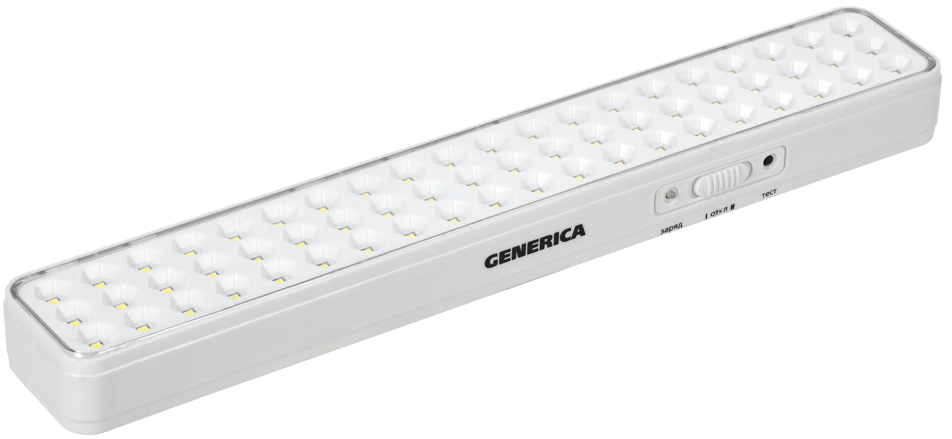 Светильник светодиодный аккумуляторный ДБА 1060 непостоянного действия 60LED 6ч 6Вт GENERICA LDBA0-1060-6-01-K01-G